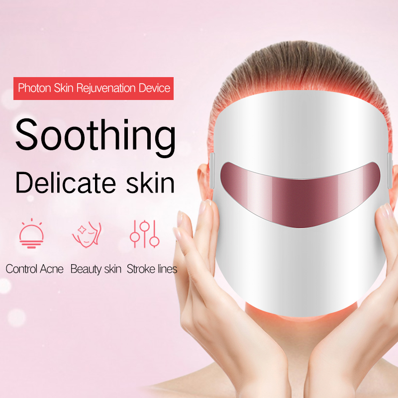 Thiết kế Hàn Quốc LED PDT Beauty Face Mask Professional Beauty Salon 3 Color Photon PDT Red LED Facial Light Ly trị liệu làm đẹp