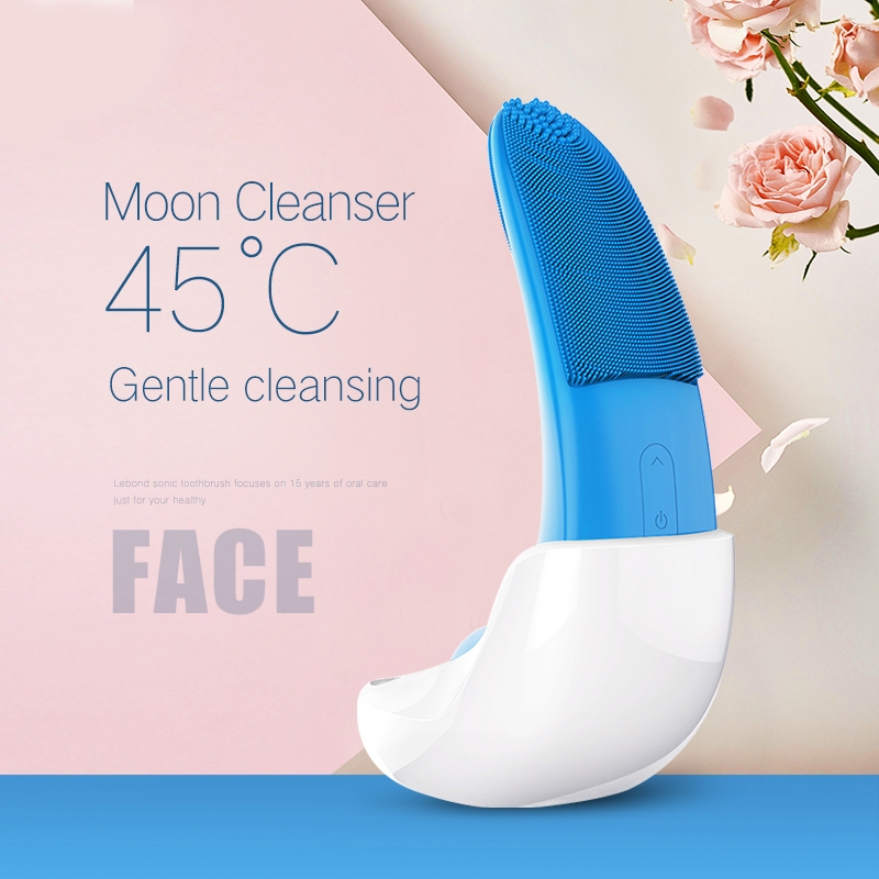 Làm đẹp Sonic Electric Face Cleansing Brush Siêu âm da mặt Scrubber