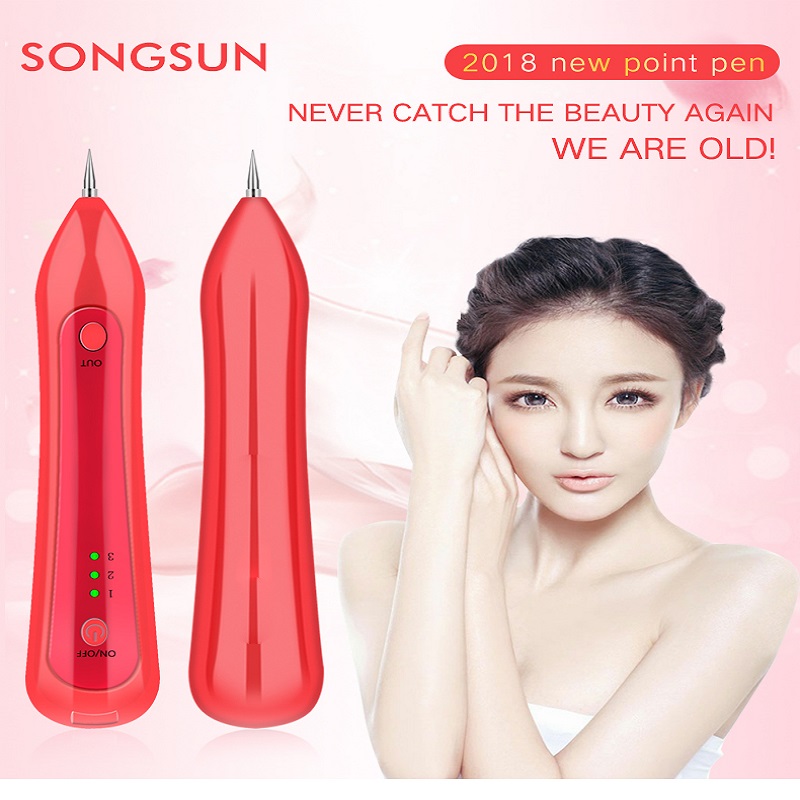 Vẻ đẹp Plasma Bút Da Tag Loại bỏ tànnhang Nevus Acne Dot Chạm Quét tại chỗ Loại bỏ làm đẹp Loại bỏ bút